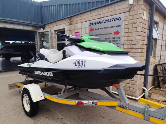 2013 Sea-Doo GTI 130 Jet Ski with Rotax 4-TEC Engine & Galvanized Trailer – 3 Seater Personal Watercraft