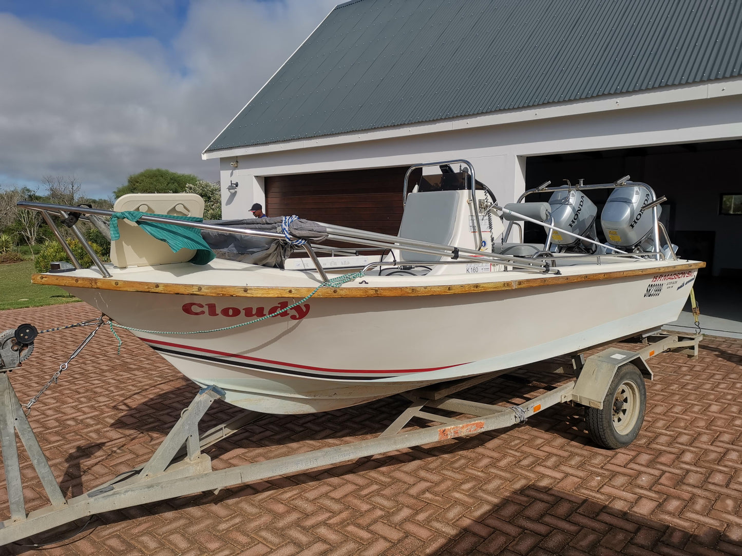 Magson 15ft Ski boat with 2 x 30hp Honda 4-stroke