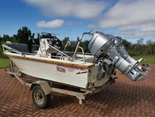 Magson 15ft Ski boat with 2 x 30hp Honda 4-stroke