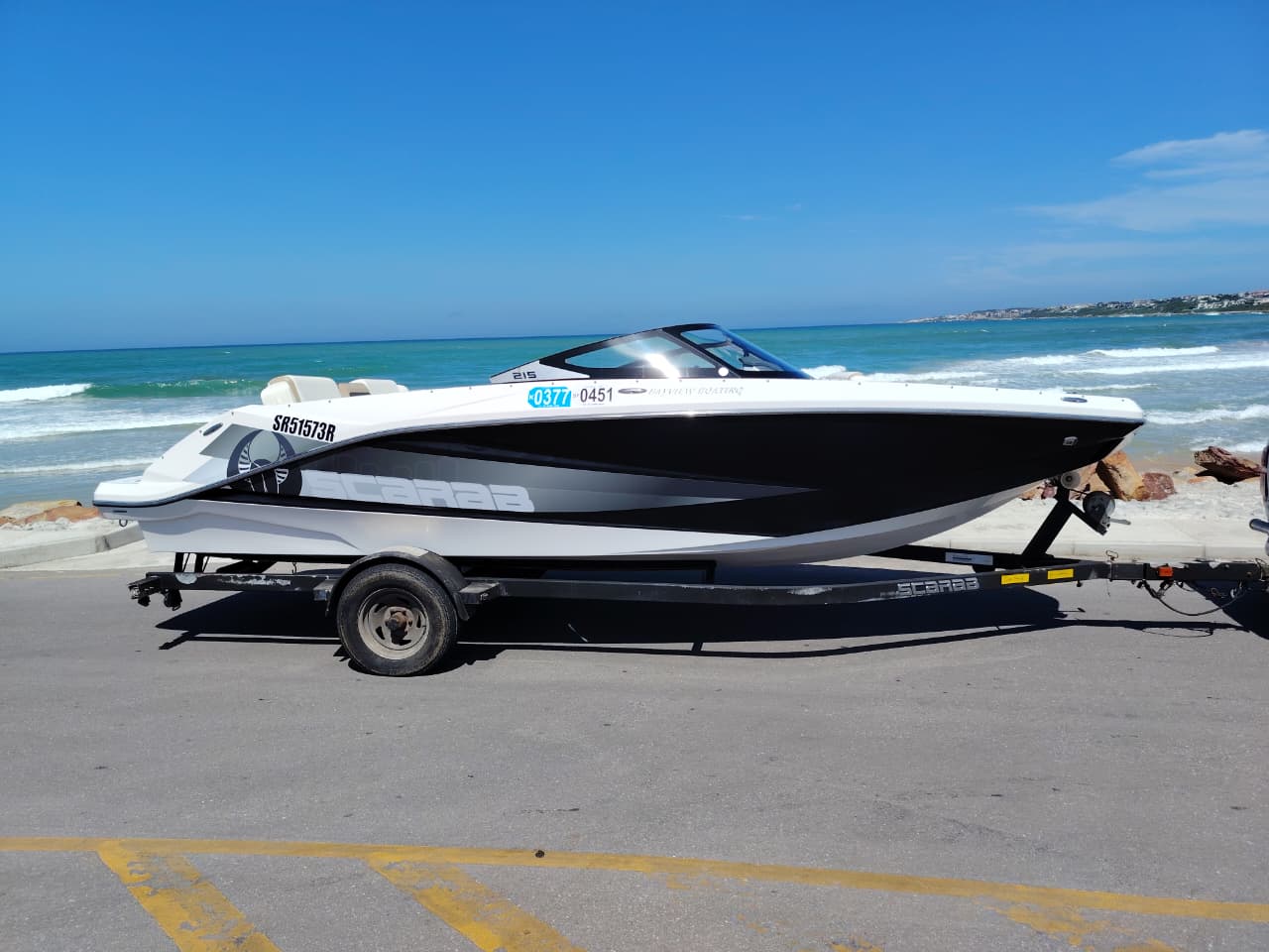 Scarab 215 HO – 500HP Jet Boat – Bayview Boating