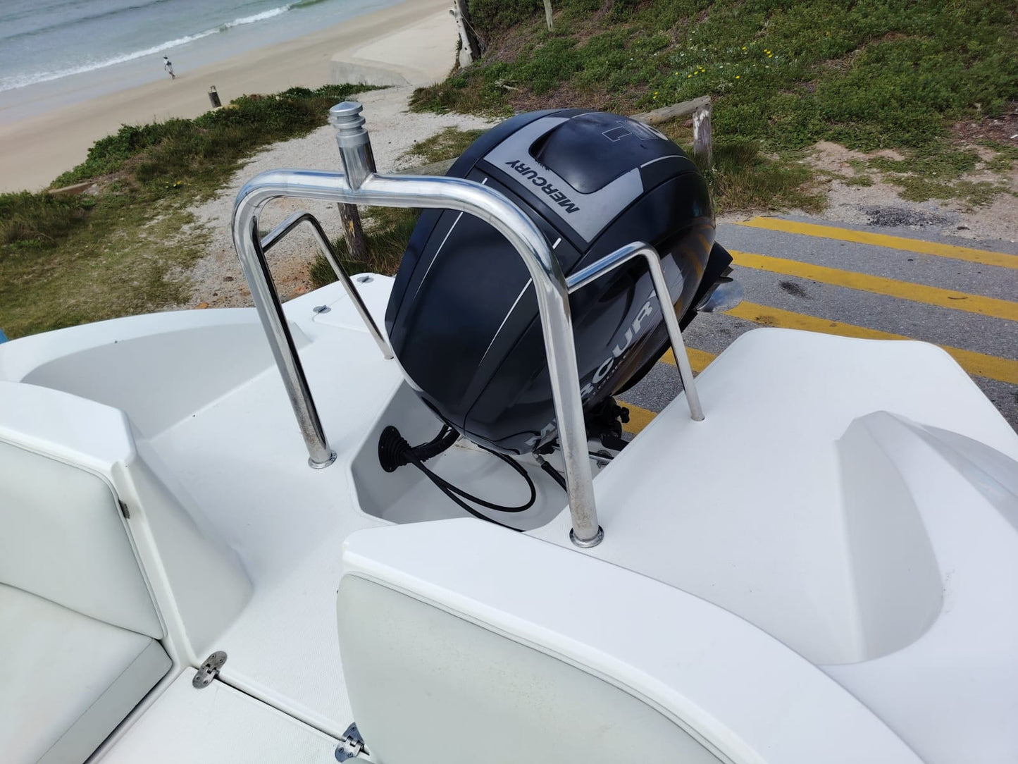 Sensation 22SX stainless steel ski bar detail 2