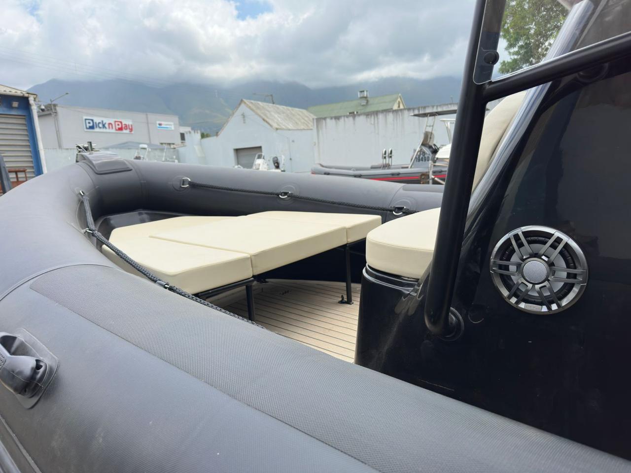 Premium Falcon inflatable boat cruising offshore