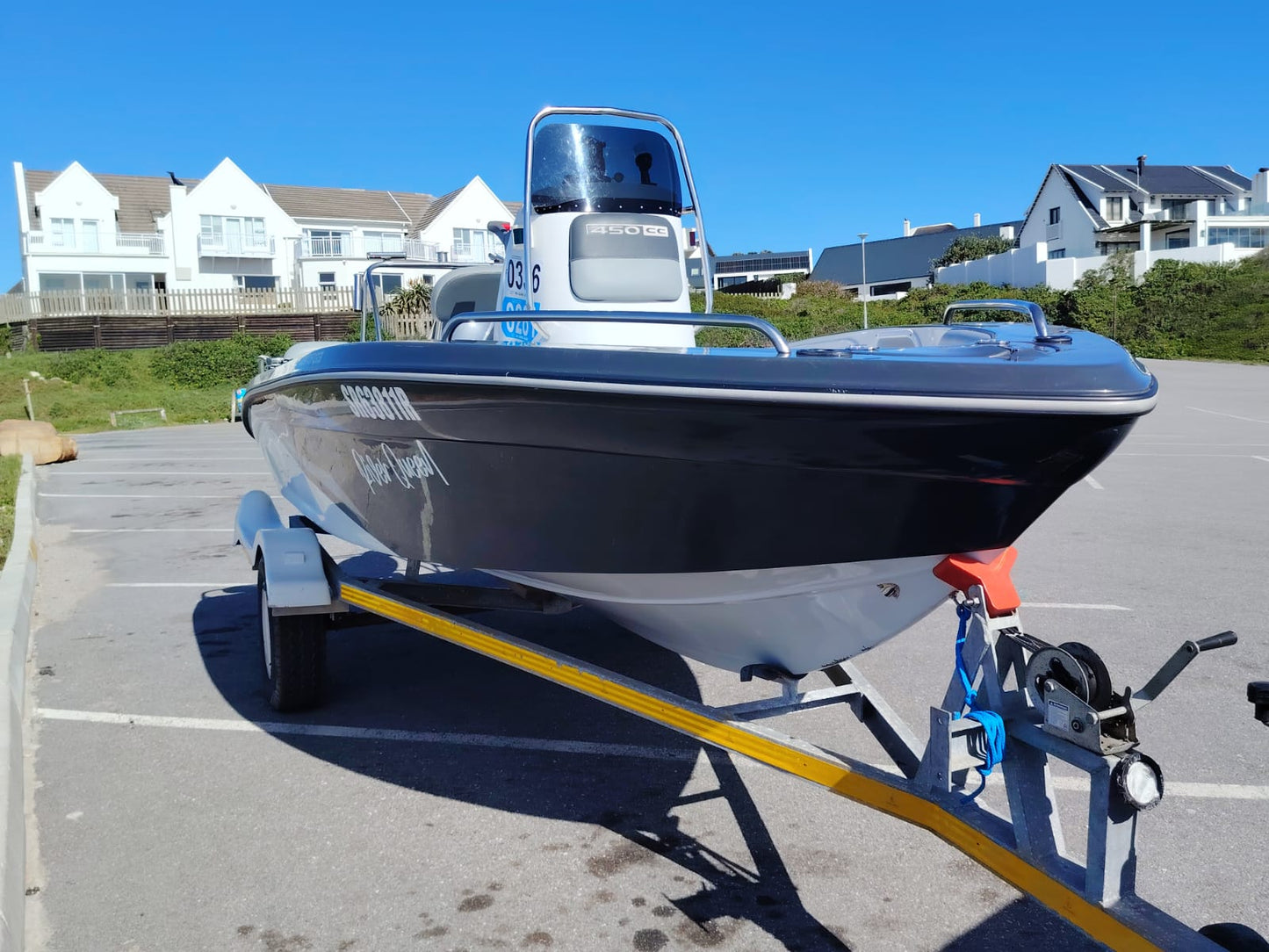 Indigo 450CC center console boat with Yamaha 70HP outboard 5