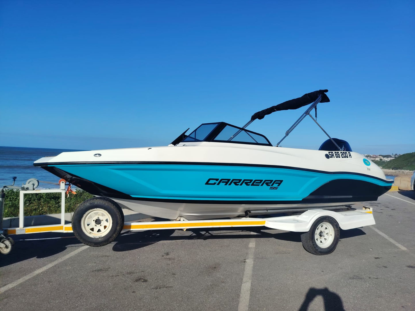 Cascade 196 bowrider boat with Mercury 115HP outboard 2