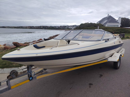 Fazer ski boat with Yamaha 115HP outboard on trailer 4