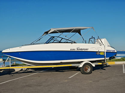 2019 Sunsport 2050 with 200hp Mercury 4-stroke