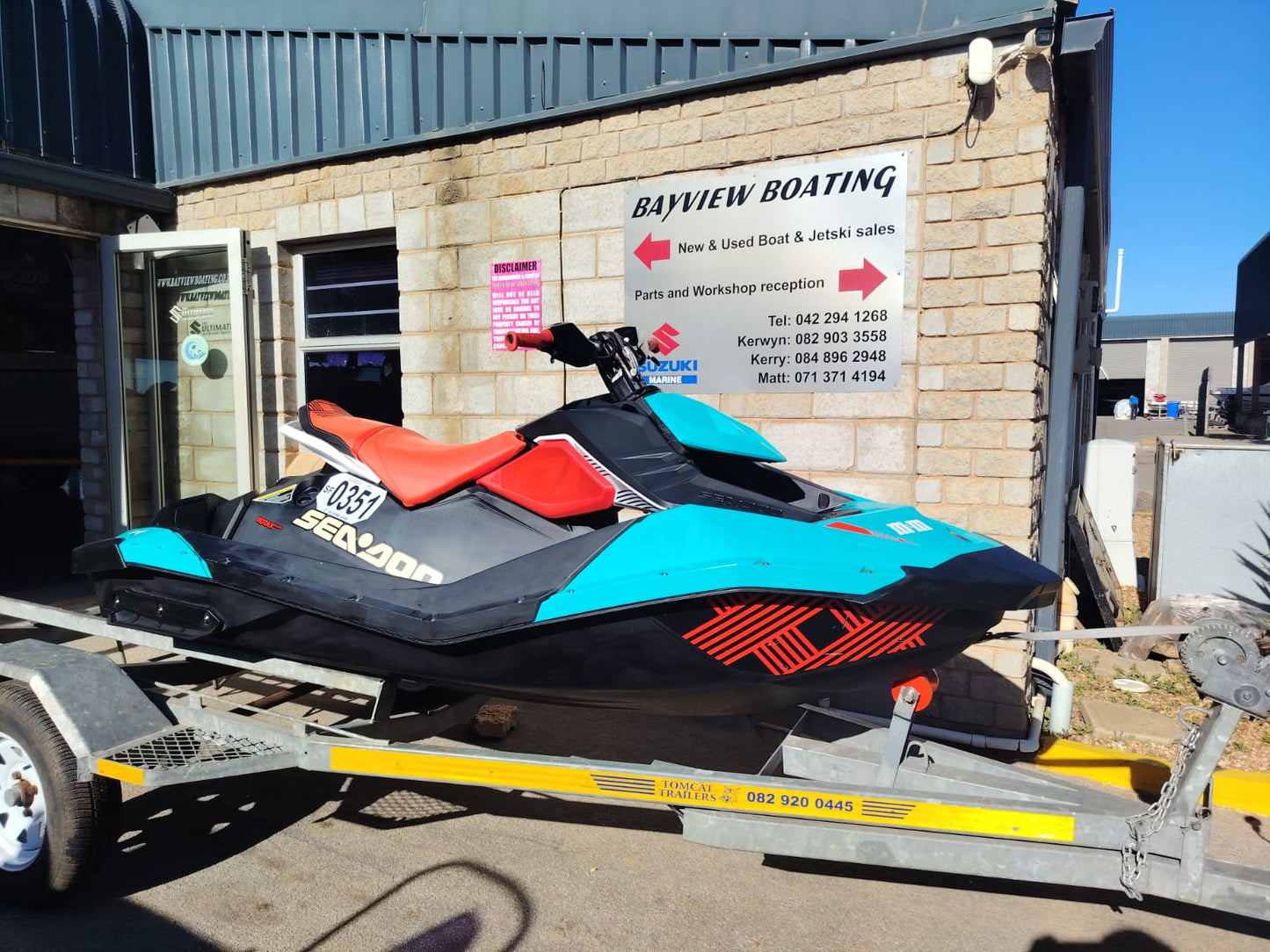 2018 Sea-Doo Spark Trixx 2-Up Jetski with Trailer – Rotax 90HP